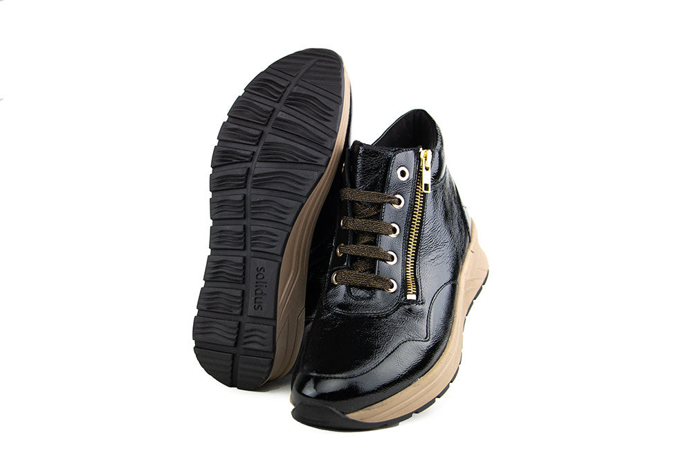 Solidus Hoge Sneaker Karma Schwarz Lack
