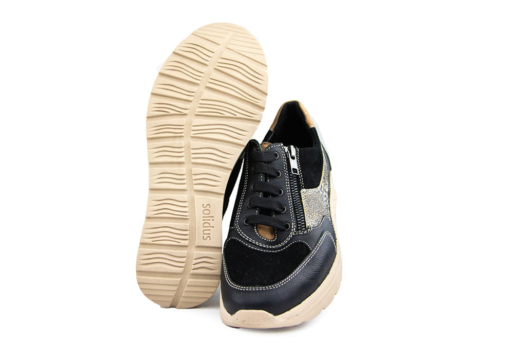 Solidus Sneaker Karma Schwarz Multi