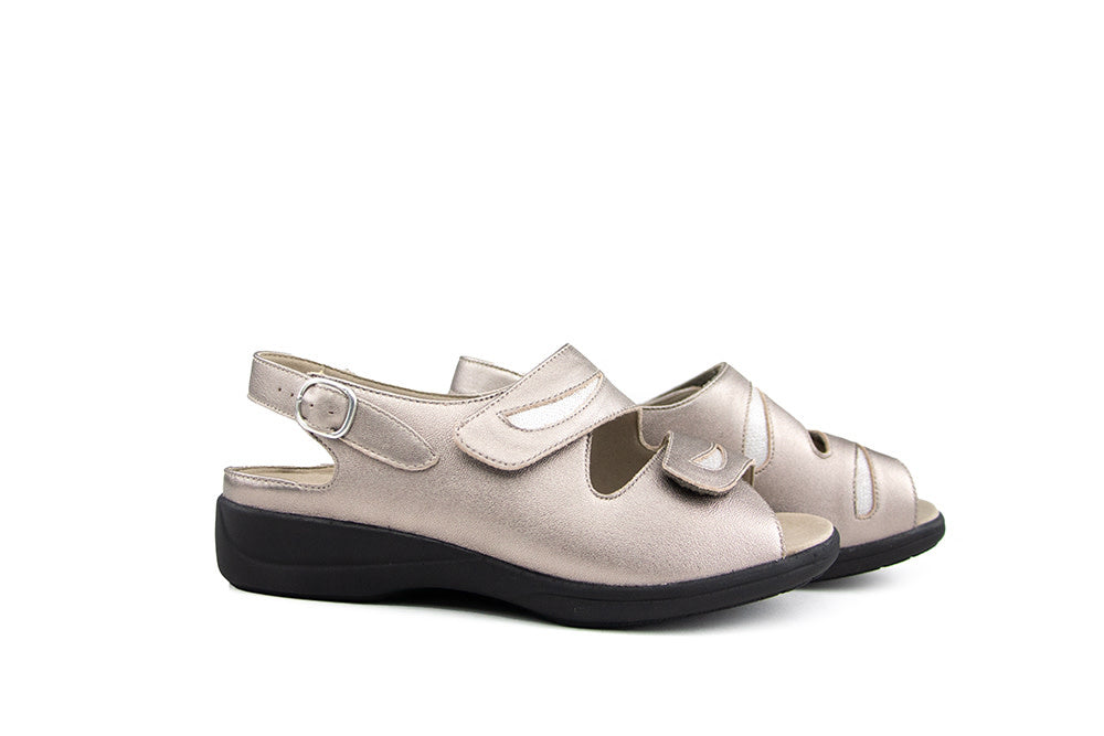 Solidus Sandaal Lia Reptil Fango Blush