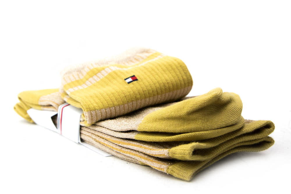 Tommy Hilfiger Women Sock Lurex Old Gold