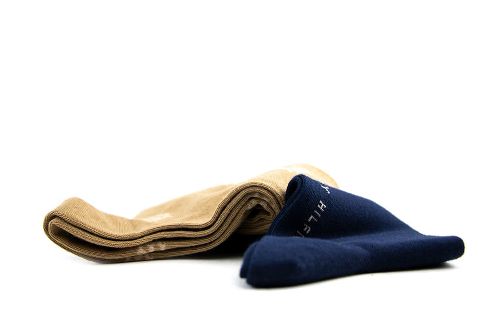 Tommy Hilfiger Sokken Khaki Blauw Monogram
