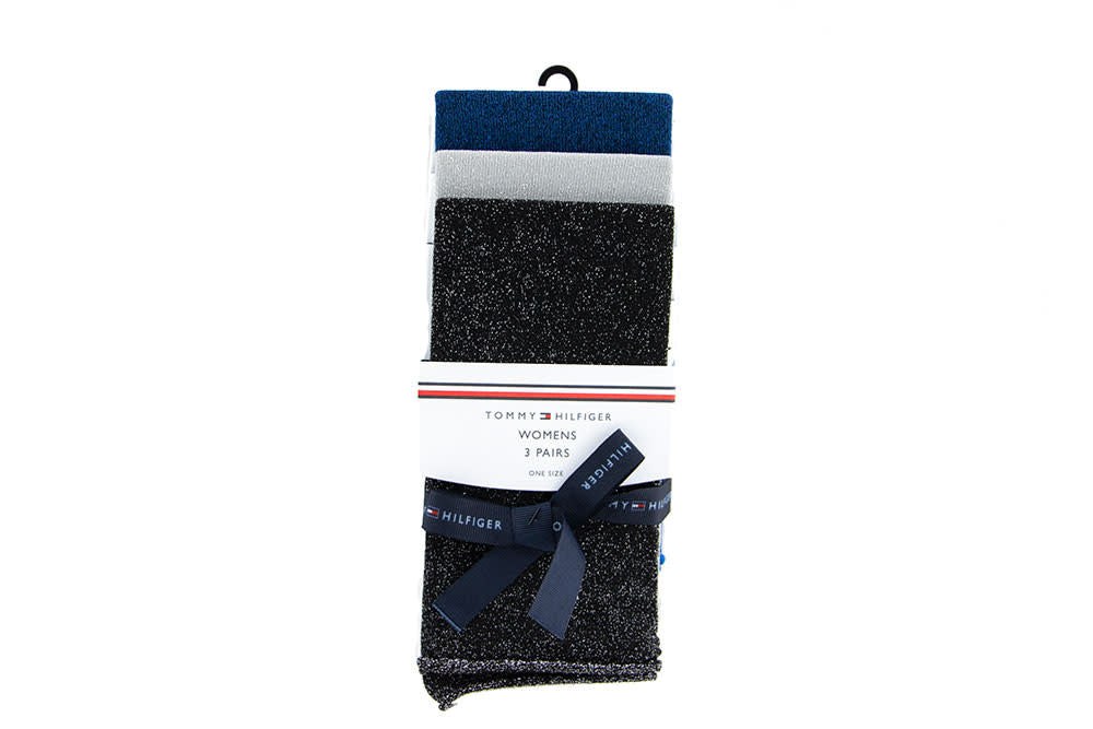 Tommy Hilfiger Woman Sock Glitter Gifting Black Combo