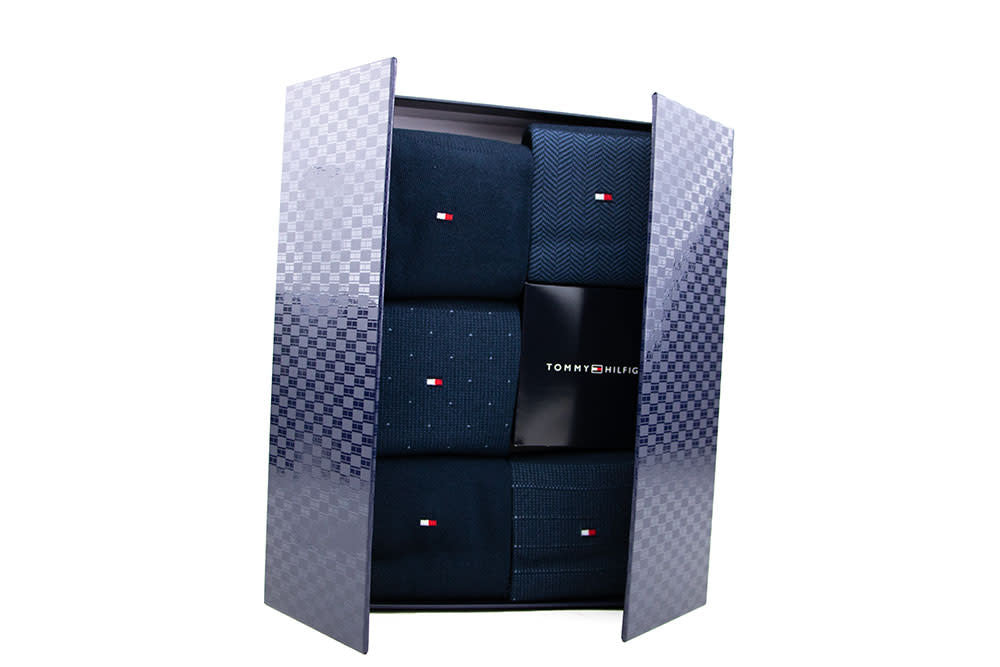 Tommy Hilfiger Giftbox Herringbone Dot Navy