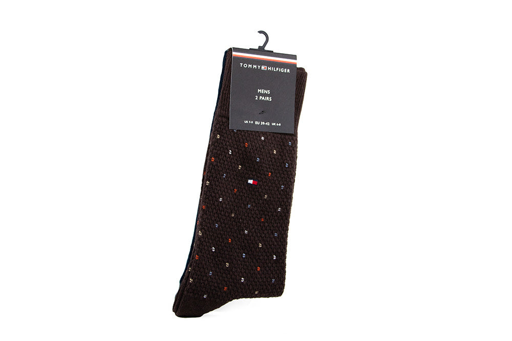 Tommy Hilfiger Sock Structure Dot Chocolate