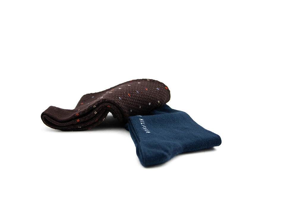 Tommy Hilfiger Sock Structure Dot Chocolate