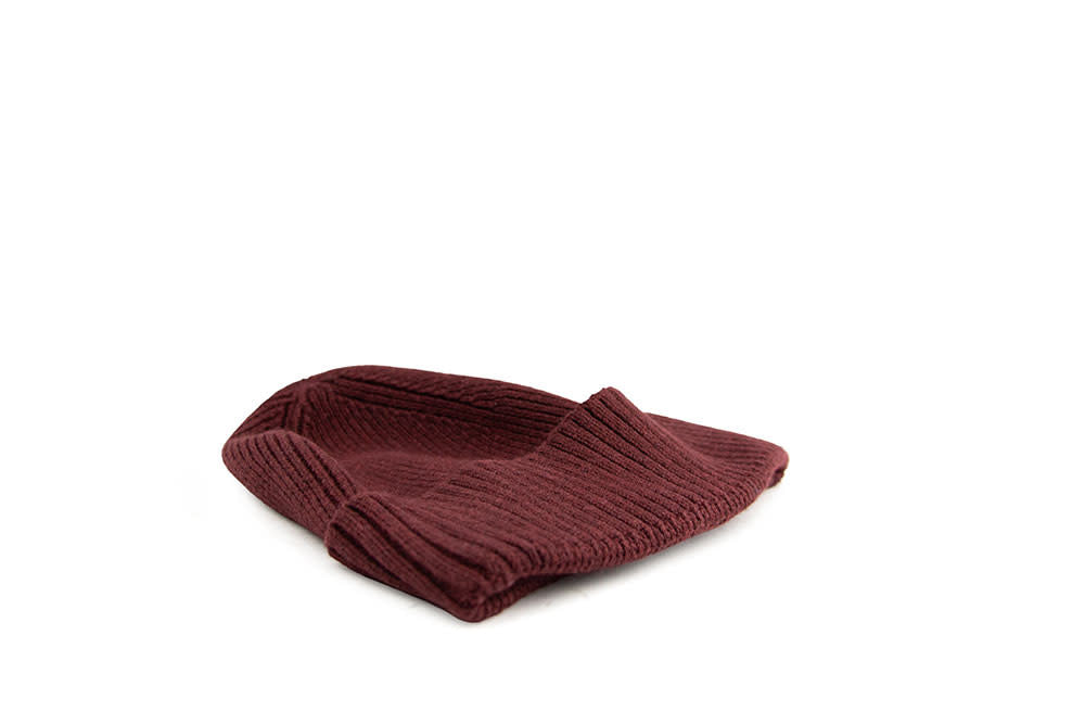 Tommy Hilfiger Cotton Beanie Red Wine Melange