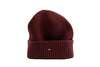 Tommy Hilfiger Cotton Beanie Red Wine Melange