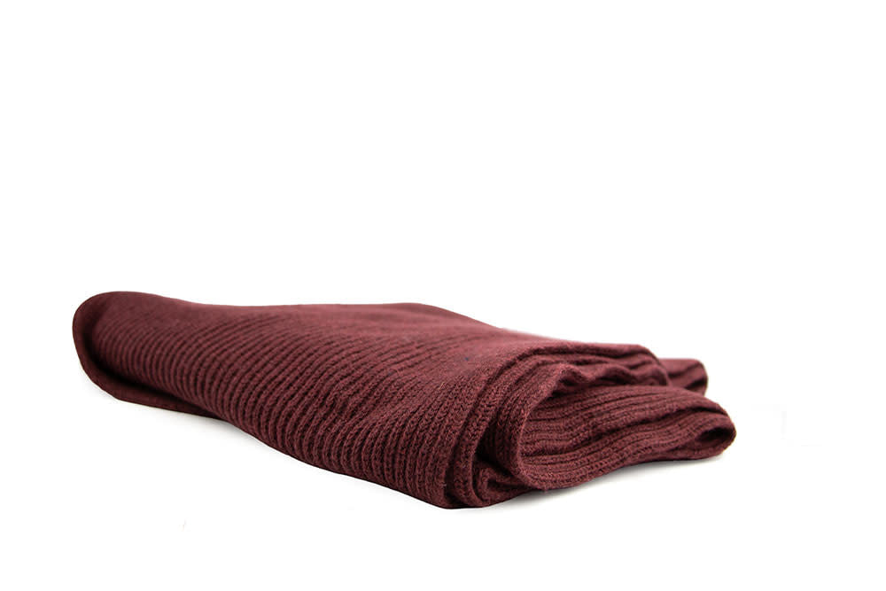 Tommy Hilfiger Cotton Scarf Red Wine Melange