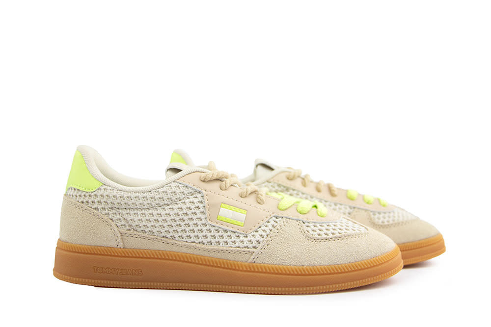 Tommy Hilfiger Greenwich Edge Knit White Clay Lime