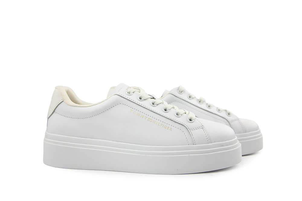 Tommy Hilfiger Chic Cupsole PlatForm White