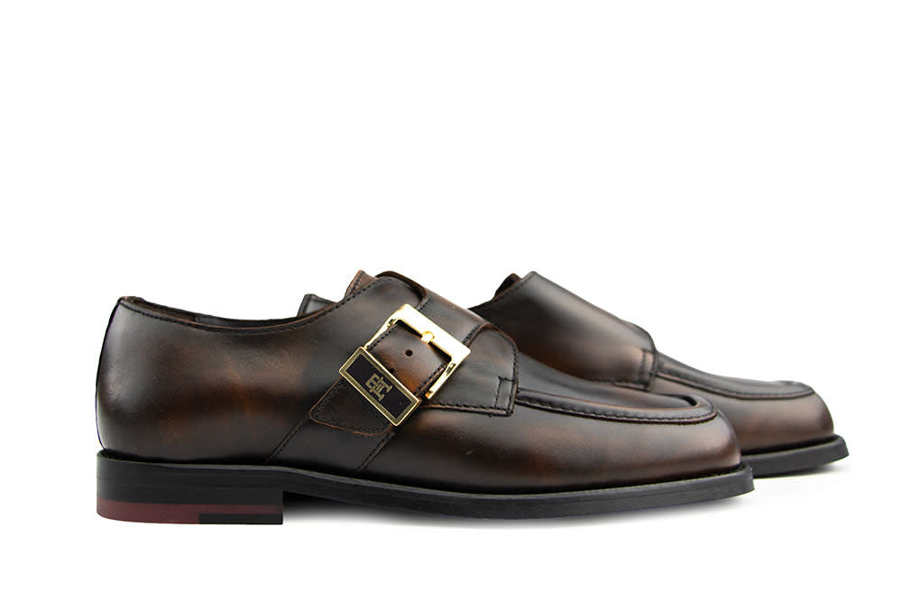 Tommy Hilfiger Buckle Moc Loafer Brushed Brown