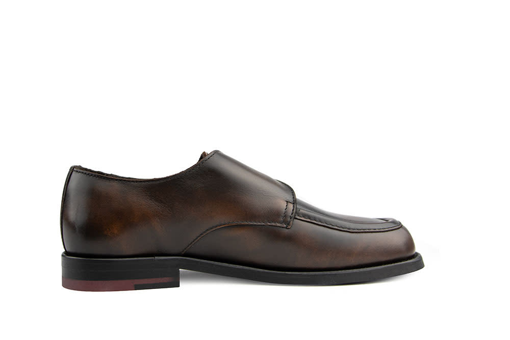 Tommy Hilfiger Buckle Moc Loafer Brushed Brown