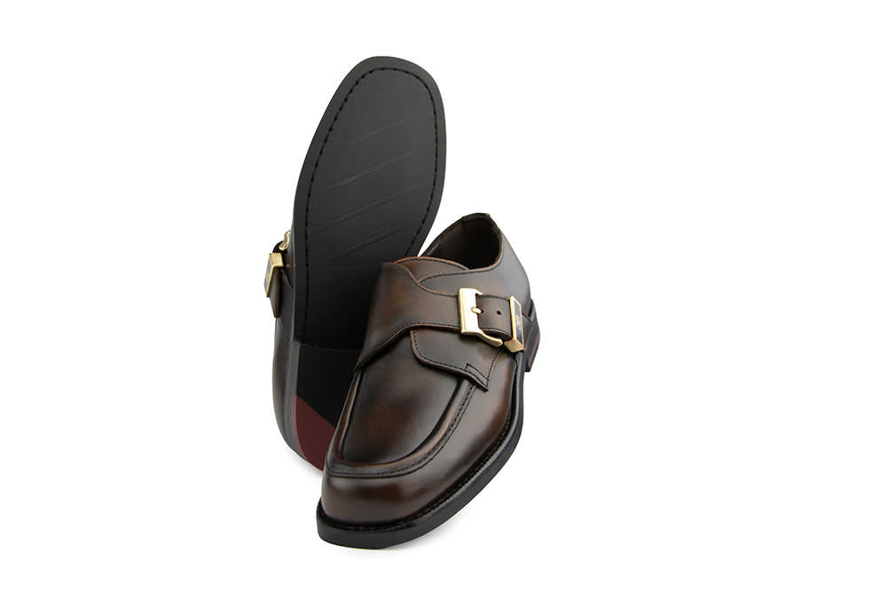Tommy Hilfiger Buckle Moc Loafer Brushed Brown