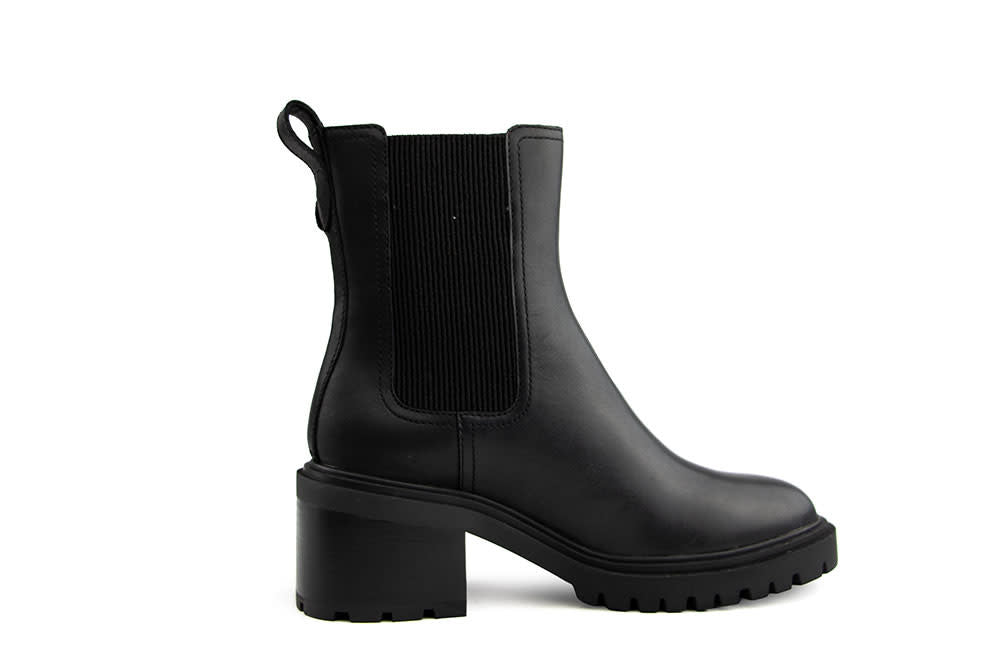 Tommy Hilfiger Block Heel Buckled Chelsea Black