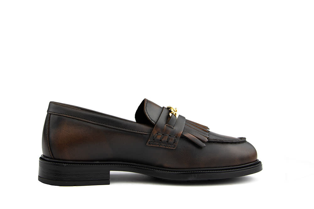 Tommy Hilfiger Chain Fringe Loafer B.Brown
