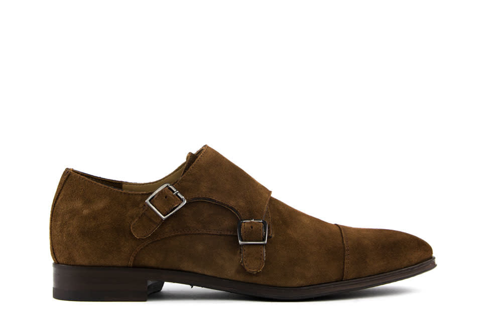 Van Bommel Gesp Raffa Bruin Suede