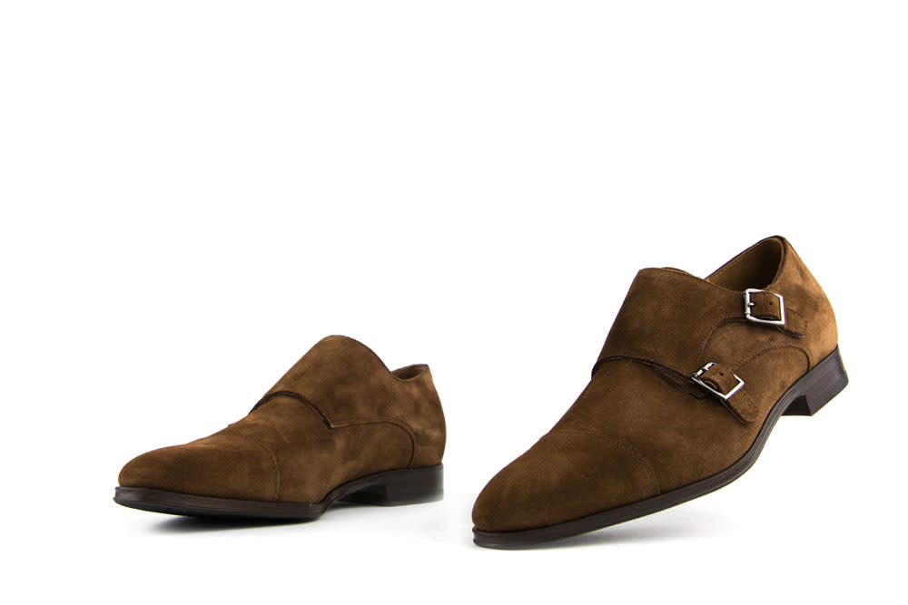 Van Bommel Gesp Raffa Bruin Suede
