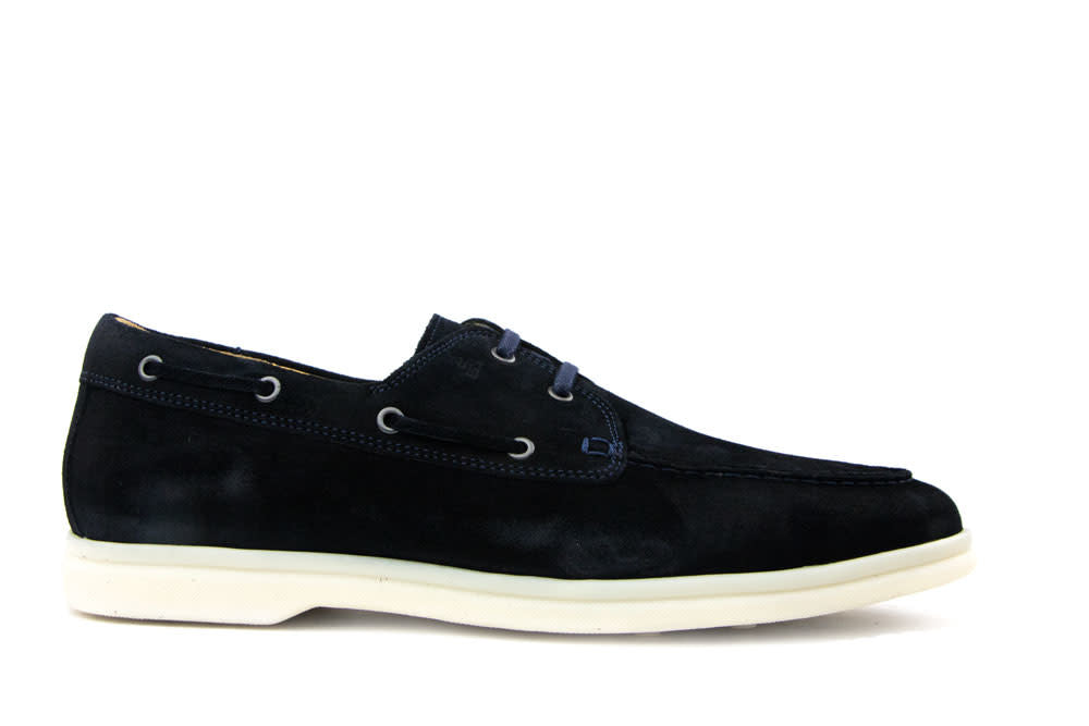 Van Bommel Bootschoen Donkerblauw Suede