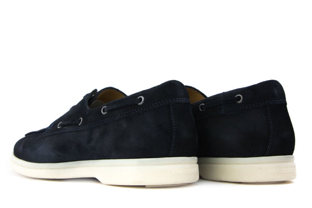 Van Bommel Bootschoen Donkerblauw Suede