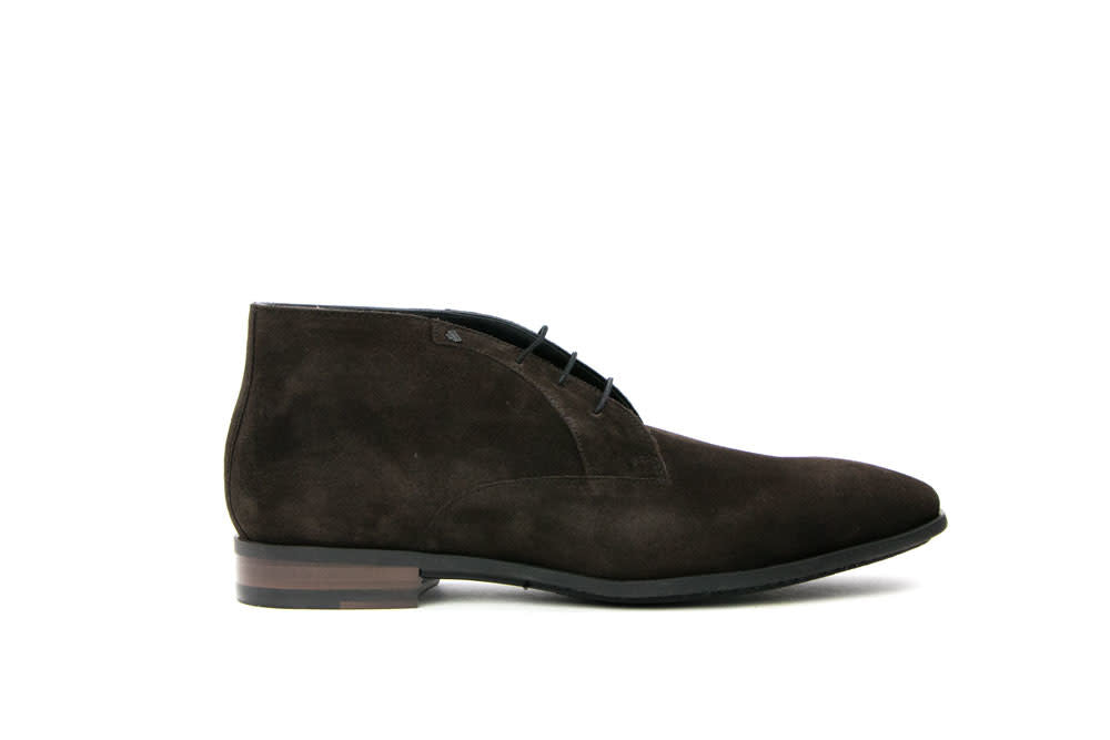 Van Bommel Hoge Veterschoenen Bruin Sella 03.01