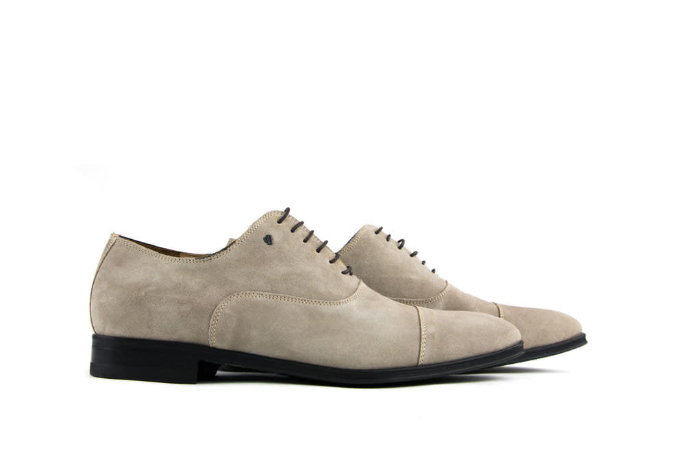 Van Bommel Veterschoen Taupe Suede