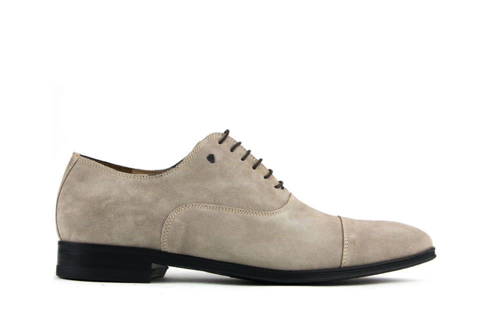 Van Bommel Veterschoen Taupe Suede