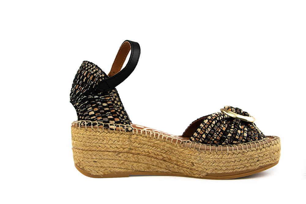 Viguera Espadrille Negro Combi