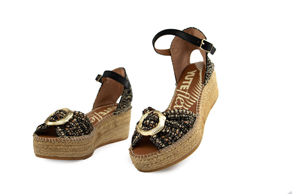 Viguera Espadrille Negro Combi