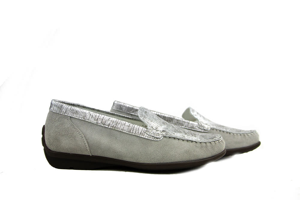 Waldlaufer Loafer Harriet Canapa Grey Silber