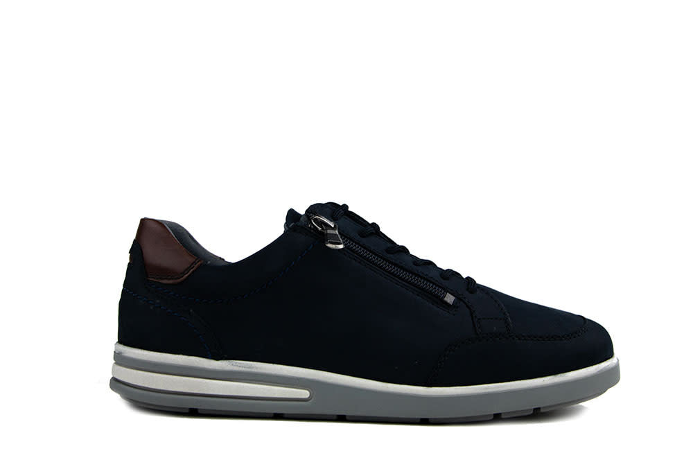 Waldlaufer Sneaker Klemens Marine Cognac