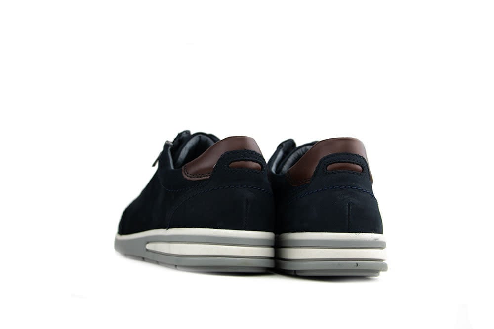 Waldlaufer Sneaker Klemens Marine Cognac