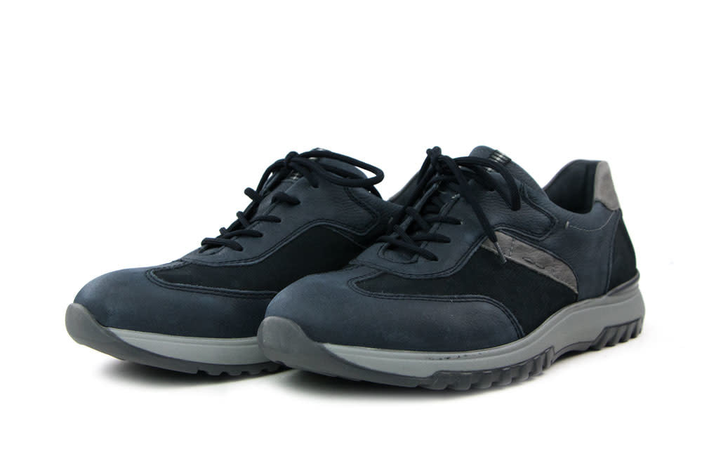 Waldlaufer Veterschoen Klaas Denver Donkerblauw