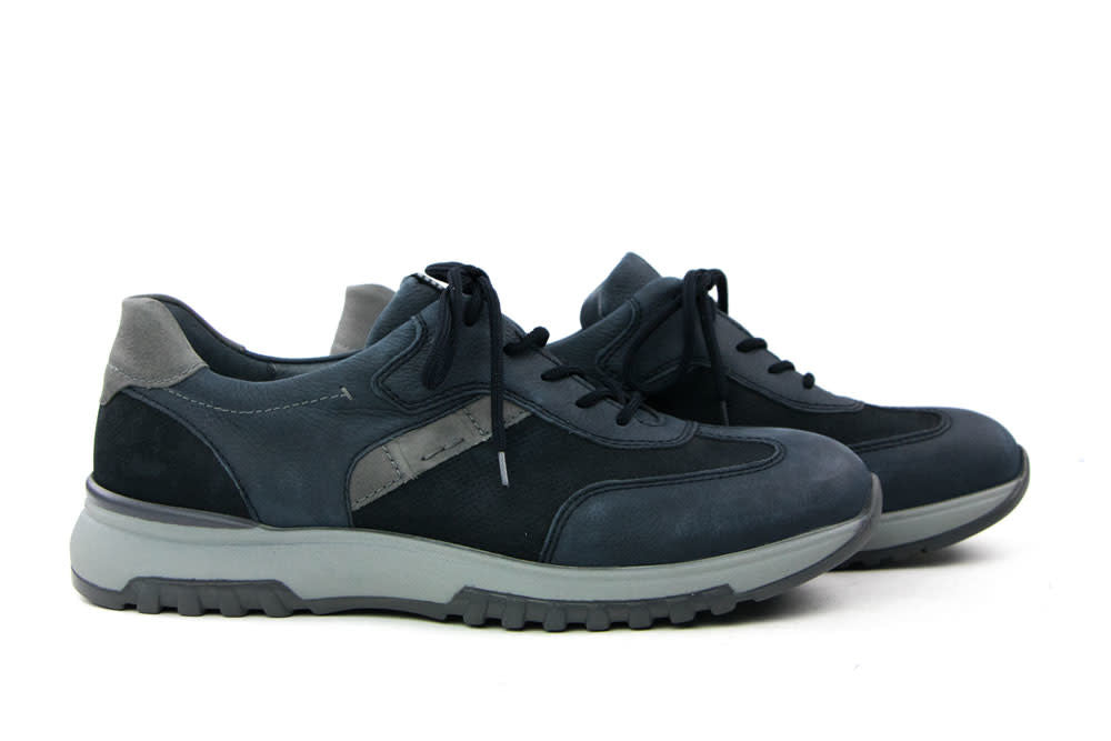 Waldlaufer Veterschoen Klaas Denver Donkerblauw