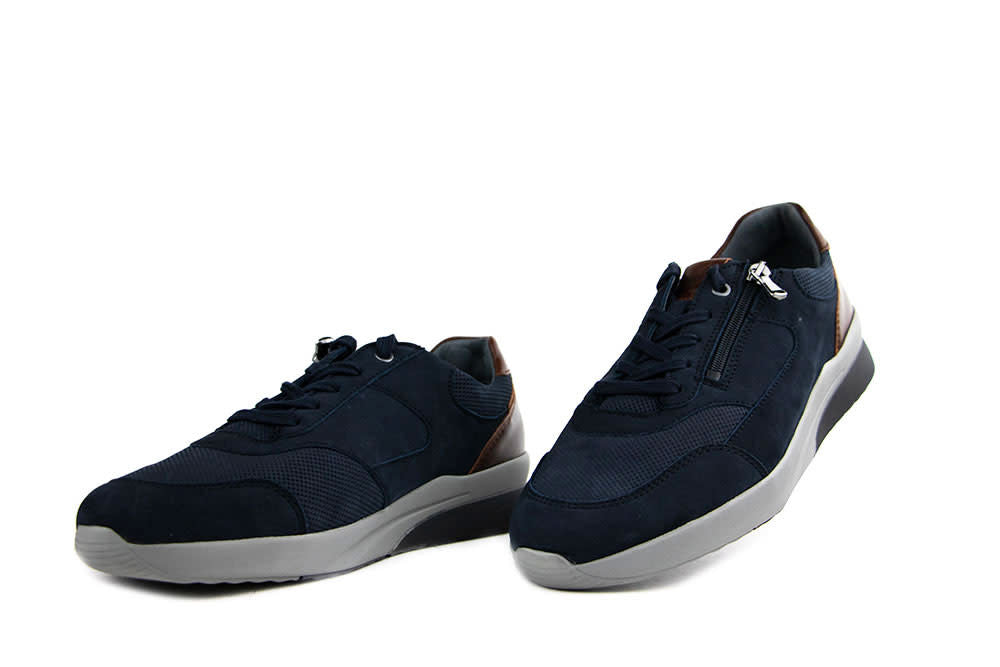 Waldlaufer Sneaker Fabian Marine Cognac