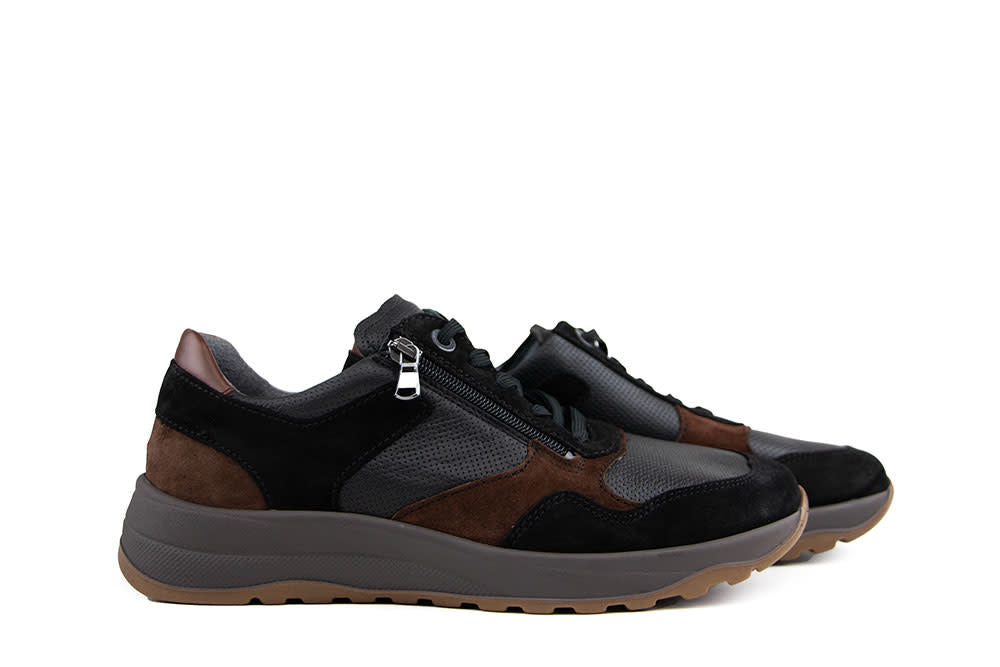 Waldlaufer Sneaker John Riva Schwarz Nuba