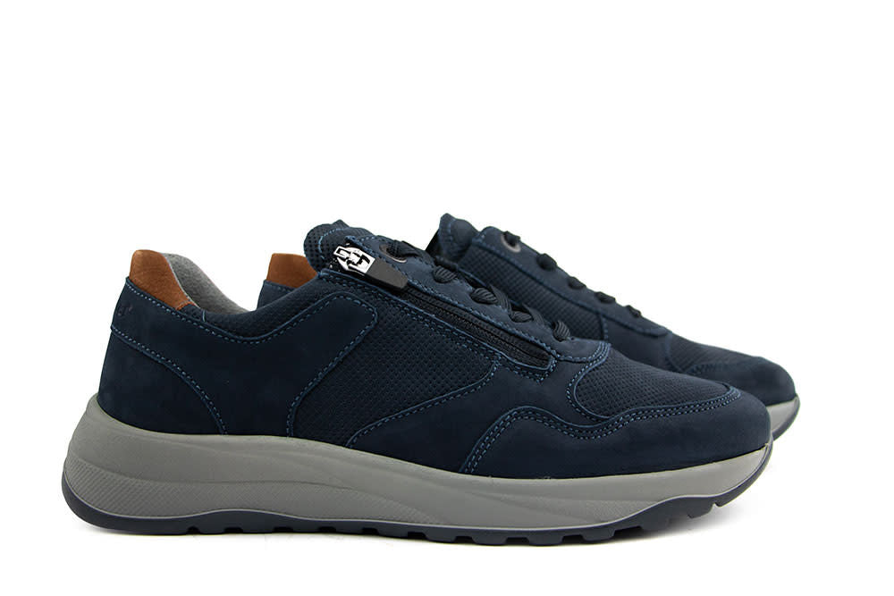 Waldlaufer Sneaker John Marine Cognac