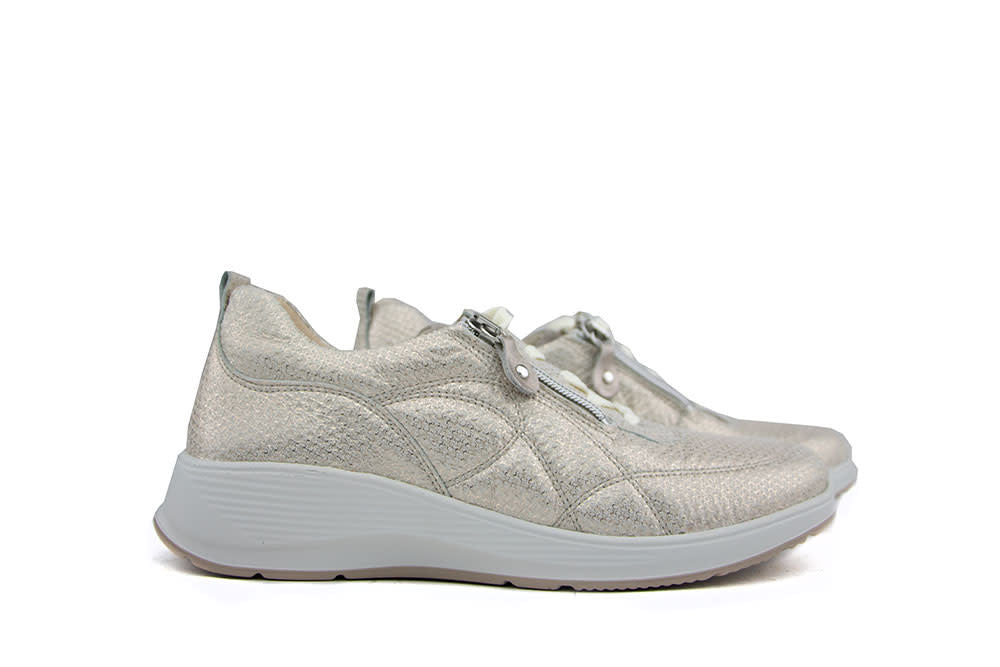 Waldlaufer Sneaker Kalea Eclis Platin Stein K