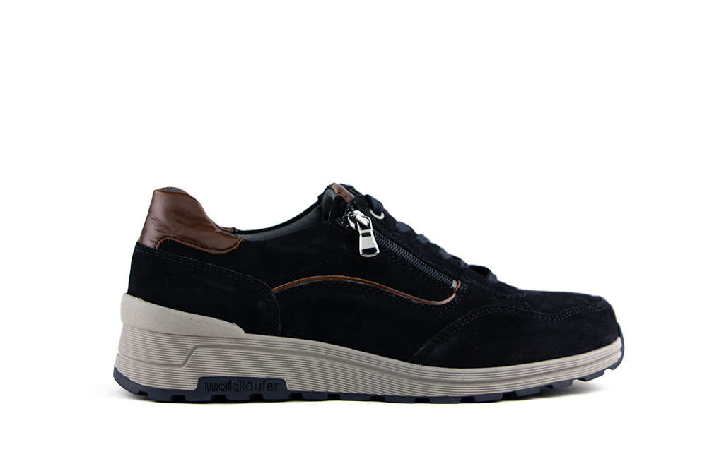 Waldlaufer Sneakers Etienne Donkerblauw Suede