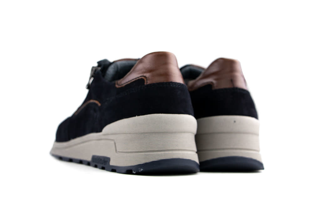 Waldlaufer Sneakers Etienne Donkerblauw Suede