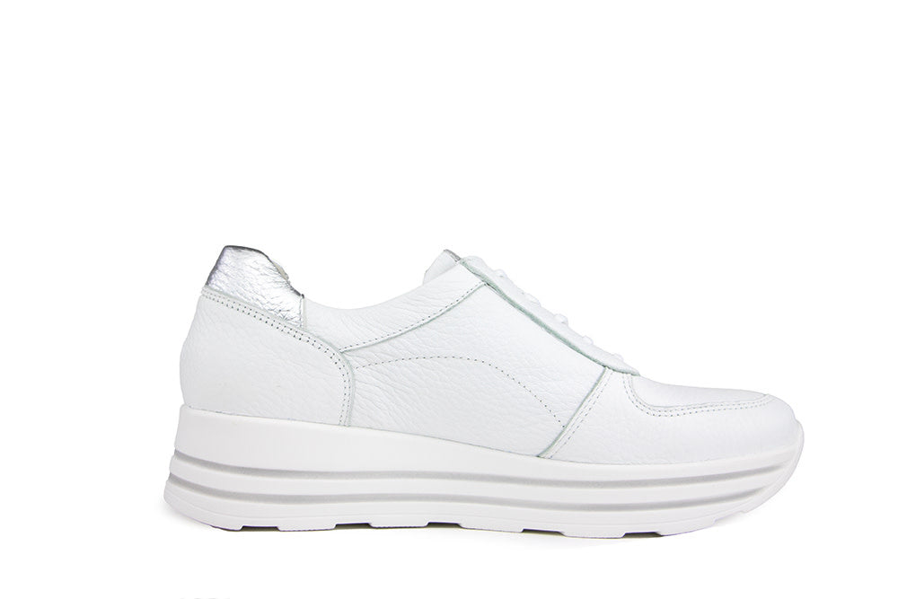 Waldlaufer Sneaker Lana Hirsch Weiss Silber