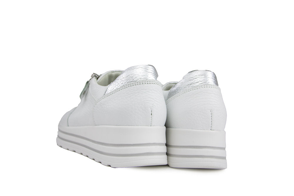 Waldlaufer Sneaker Lana Hirsch Weiss Silber