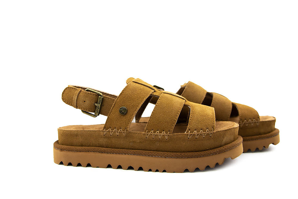 Warmbat Sandaal Wenlock Cognac Suede