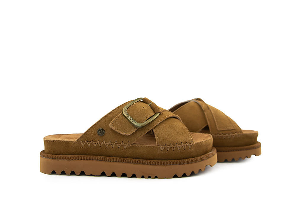 Warmbat Slipper Wondai Cognac Suede