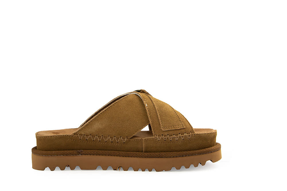 Warmbat Slipper Wondai Cognac Suede