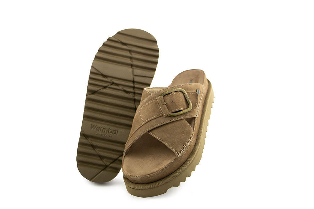 Warmbat Slipper Wondai Stone Suede