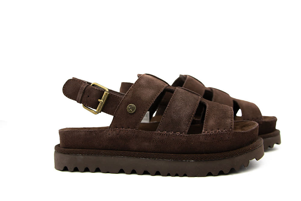 Warmbat Sandaal Wenlock Chocolate Suede