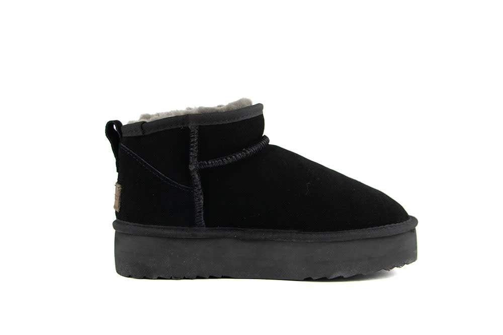 Warmbat Boots Durack Plateau Black Suede