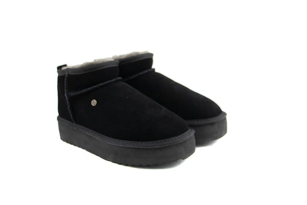 Warmbat Boots Durack Plateau Black Suede