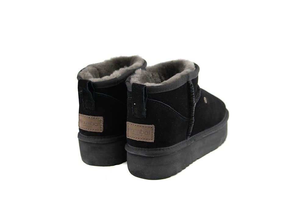 Warmbat Boots Durack Plateau Black Suede