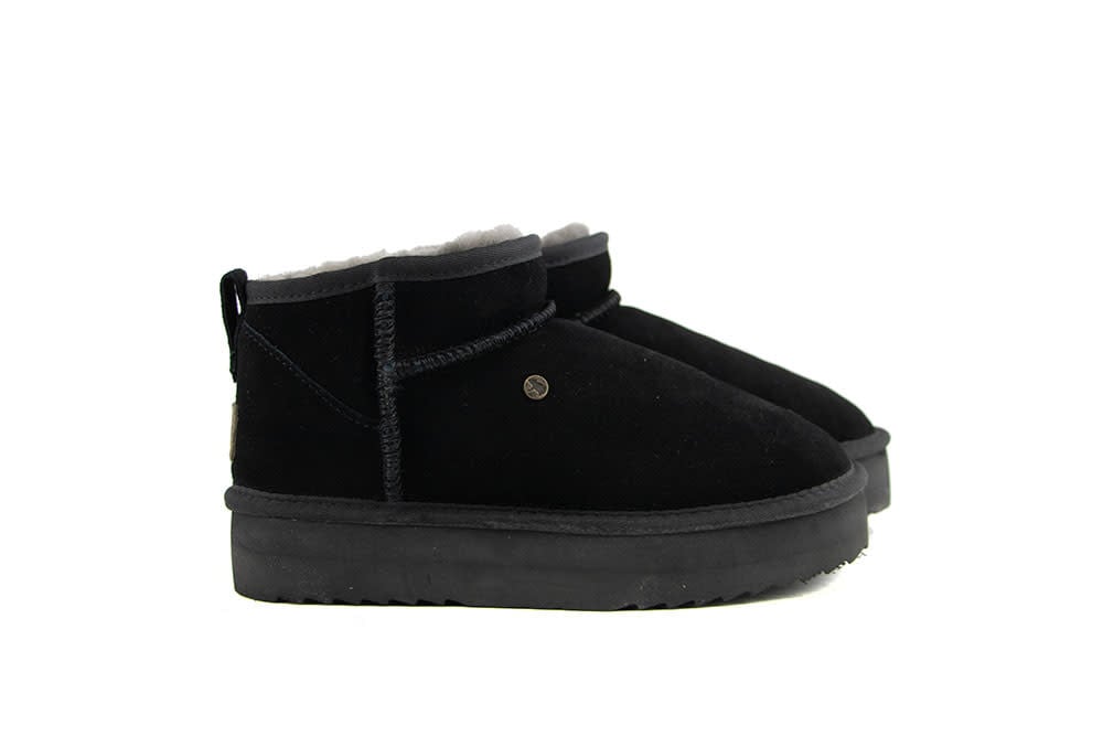 Warmbat Boots Durack Plateau Black Suede